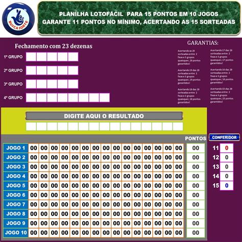 planilha lotofácil 23 dezenas - 37 jogos